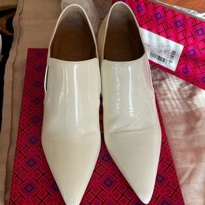 Tory Burch Georgina 80mm White Ankle Bootie